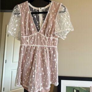 White Star Sheer Romper